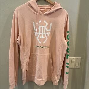 Mens Adidas Donovan Mitchell Spida Pink Print Pullover Hoodie Large Athletic